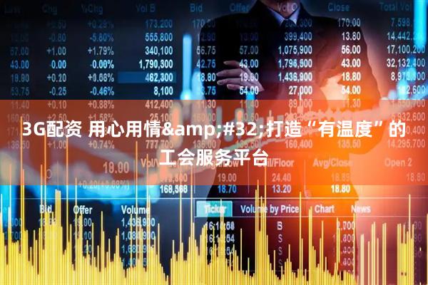 3G配资 用心用情&#32;打造“有温度”的工会服务平台