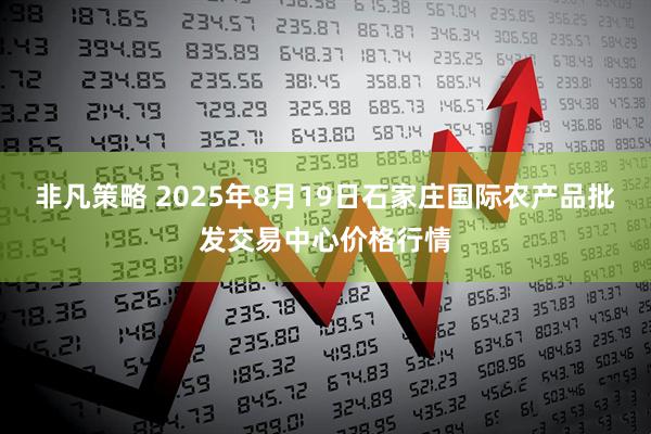 非凡策略 2025年8月19日石家庄国际农产品批发交易中心价格行情