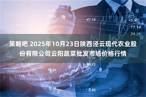 策略吧 2025年10月23日陕西泾云现代农业股份有限公司云阳蔬菜批发市场价格行情